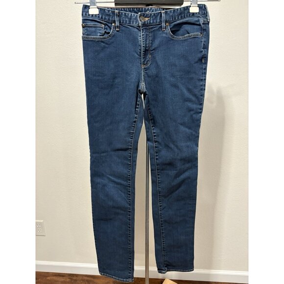 Eddie Bauer Jeans Women 12L 32X32 Denim Stretch Low Rise Straight Cut - Picture 1 of 9